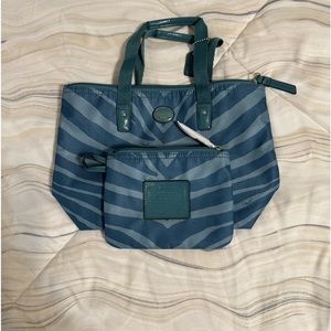 Coach handbag with coin purse. Gently used. Nylon fabric.